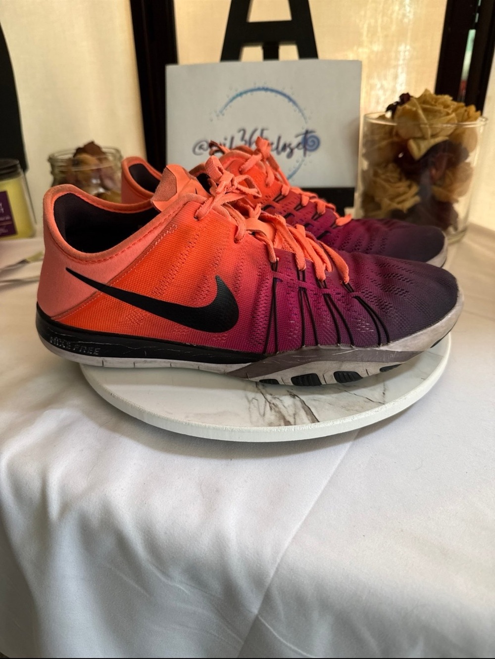 Nike Women’s Orange to Purple Gradient Training Shoes